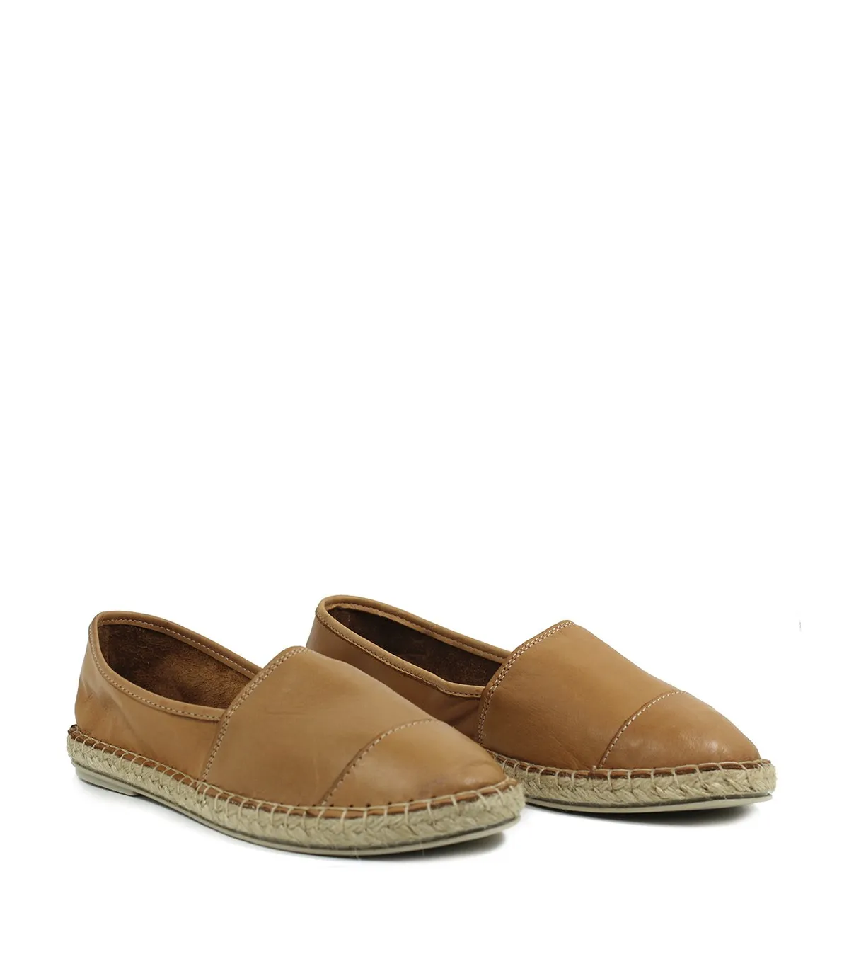 ZAPATOS PLANOS DE YUTE APLAUSO ALBA CUERO