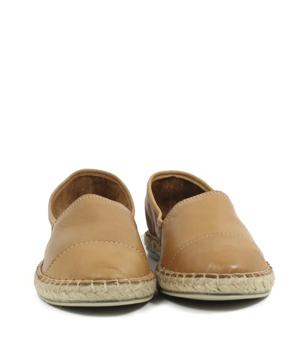 ZAPATOS PLANOS DE YUTE APLAUSO ALBA CUERO