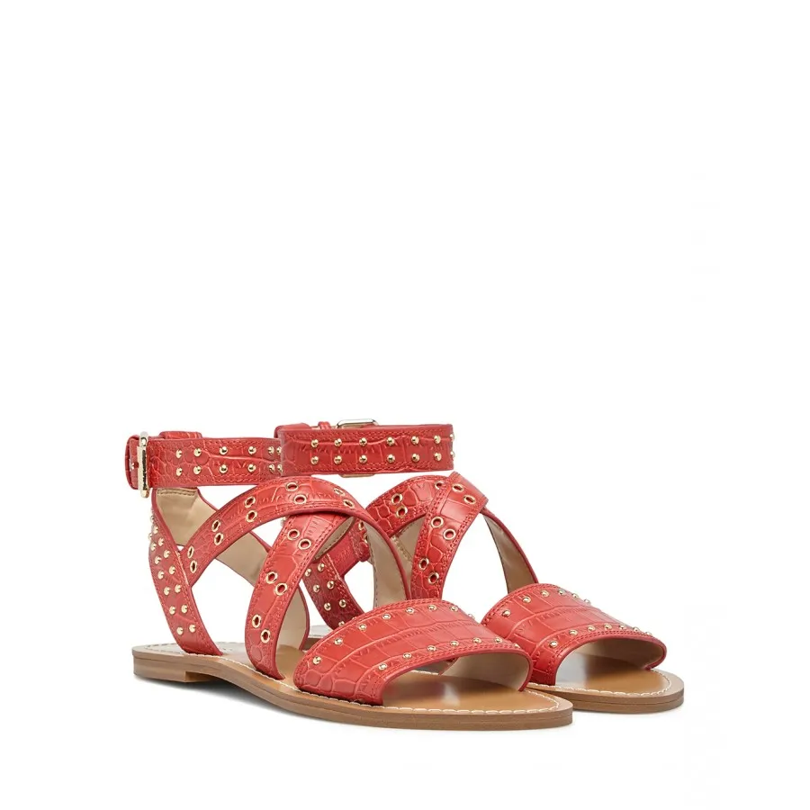 Zapatos Sandalias Mujer GUESS FL6CV2PEL03 Red Cuero sintético Rojo