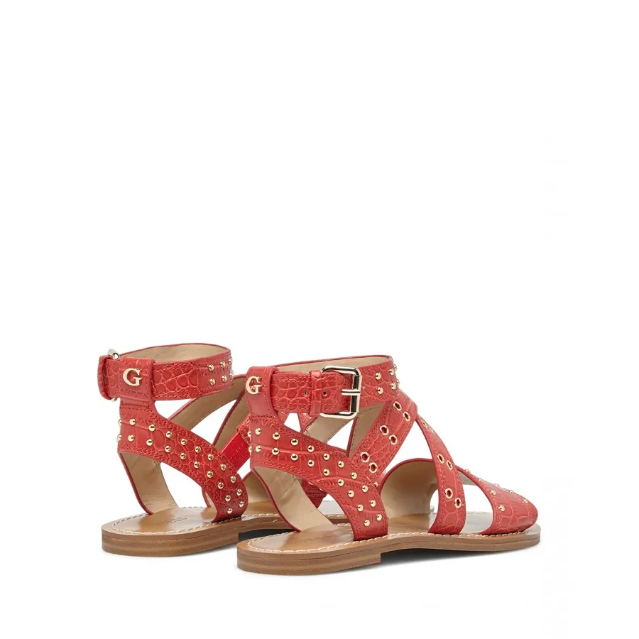 Zapatos Sandalias Mujer GUESS FL6CV2PEL03 Red Cuero sintético Rojo