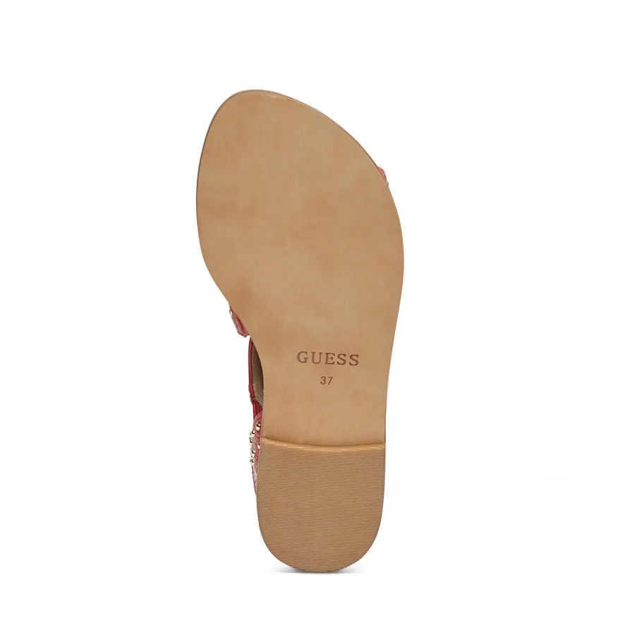 Zapatos Sandalias Mujer GUESS FL6CV2PEL03 Red Cuero sintético Rojo