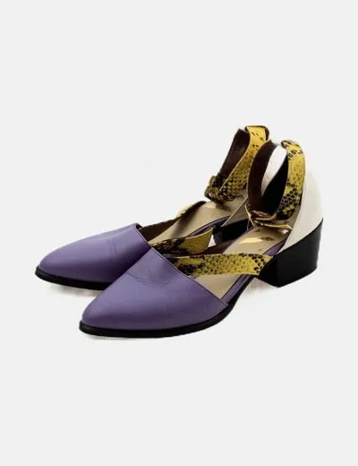 Zara Zapatos multicolor tacón mini