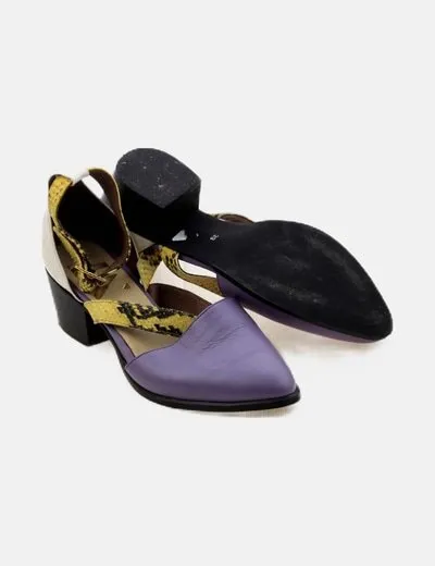 Zara Zapatos multicolor tacón mini