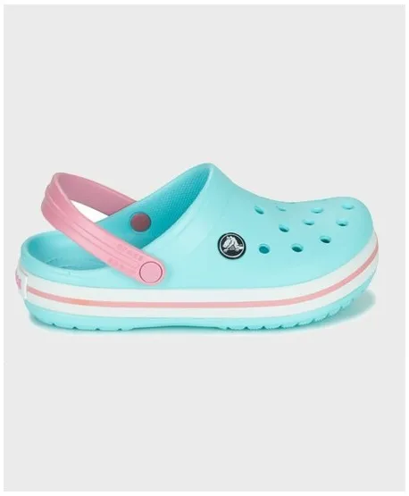 Zuecos CROCS Crocband Azul Rosa Niña